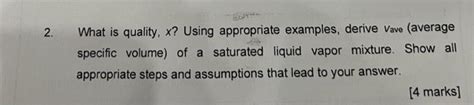 Solved 2. What is quality, x ? Using appropriate examples, | Chegg.com