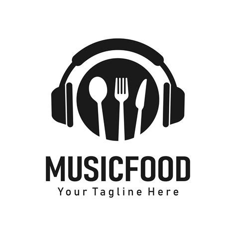 music food logo 10913574 Vector Art at Vecteezy