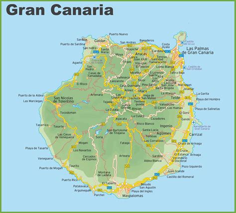 Gran Canaria road map