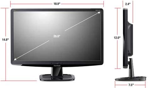 Amazon.com: Viewsonic's VA2033-LED 20-Inch Widescreen LED Monitor ...