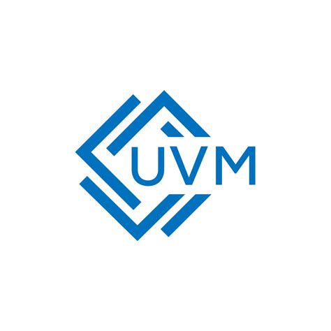 UVM technology letter logo design on white background. UVM creative ...