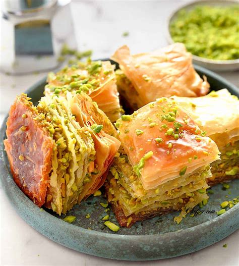 Turkish Pistachio Baklava Recipe - Chefjar