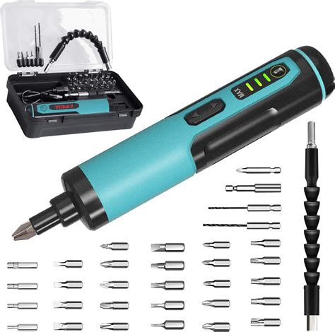 Amazon.com: Electric Screwdriver Kiprim 4V Rechargeable Adjustable ...