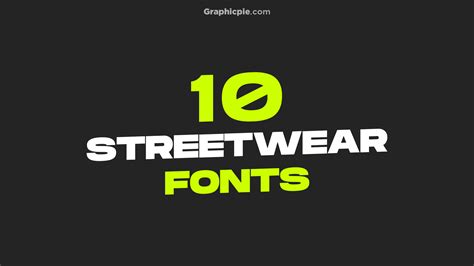 10 Streetwear Fonts to Elevate Your Designs 🏆 - Graphic Pie