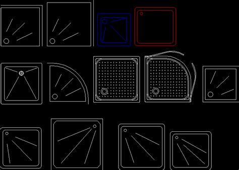 Shower Blocks In AutoCAD | CAD library