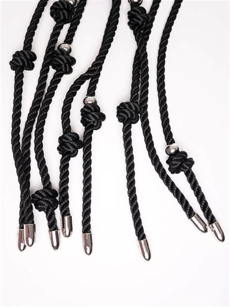 CAT-O-NINE TAILS Rope Whip Medium With Metal Tips in Black - Etsy