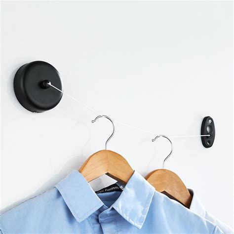 Heavy Duty Retractable Clothes Line Outdoor Indoor Washing Line Wall ...