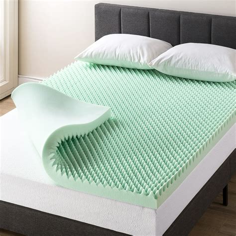 Egg Foam Mattress Topper : 2" Memory Foam Mattress Topper Profile, Egg ...