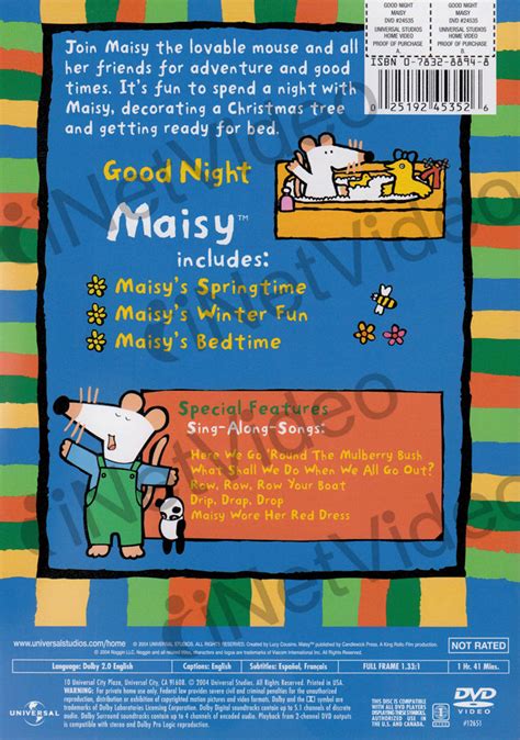 Good Night Maisy on DVD Movie