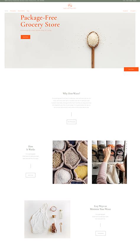 Grocery Website Templates