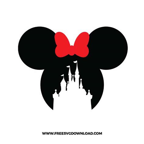 Minnie Disney Castle SVG & PNG free cut files | Free SVG Download