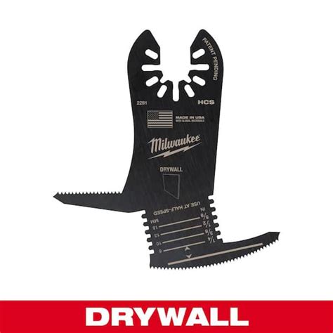 Milwaukee 5-in-1 High Carbon Steel Universal Fit Drywall Cutting Multi ...