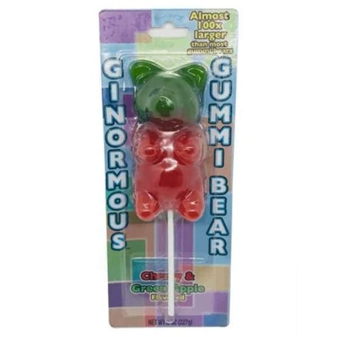 Ginormous Gummi Bear Lollipop in 2020 | Gummy bears, Gummies, Lollipop