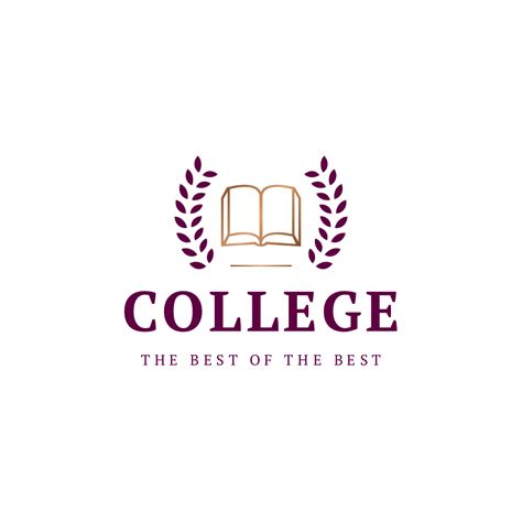 College logo with laurel wreath Logo | College logo, Education logo ...