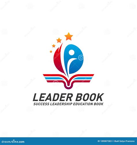 Leadership Education Book Logo Design Concept Vector. Success Leader ...