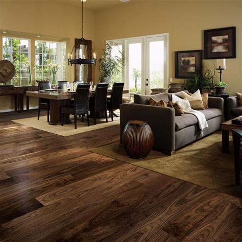 Dark Brown Hardwood Floor Living Room - Flooring Images