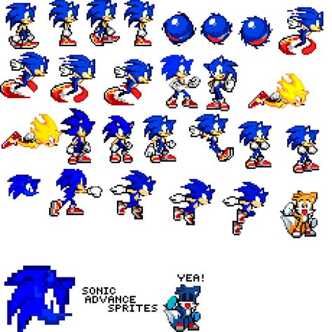 Pixilart - Sonic advance sprites by Sonic-Gamer