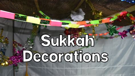 Sukkah Decorations - Jewish Teaching Resources