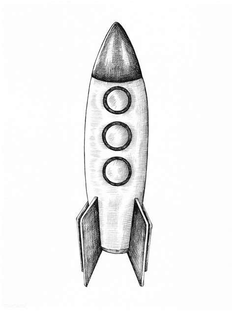 Hand-drawn rocket illustration | free image by rawpixel.com / Noon ...