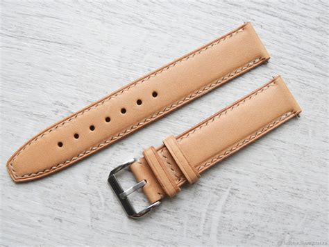 Stitched Leather Watch Strap 20mm – купить на Ярмарке Мастеров ...