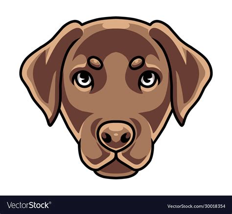 Dog head mascot logo Royalty Free Vector Image