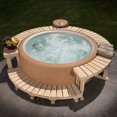 Natural Wood Surround | Softub Spas®