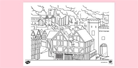 FREE! - Great Fire of London Colouring Sheet – History Activities