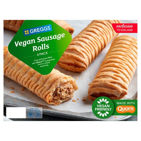 Greggs Vegan Sausage Rolls 4 Pack 420g | Vegan | Iceland Foods