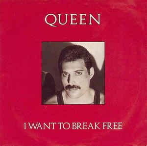 Queen - I Want To Break Free (1984, FPW, Blue Injection label, Vinyl ...