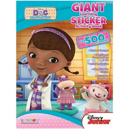 Disney Doc McStuffins Giant Learning Sticker Activity Book - Walmart.com