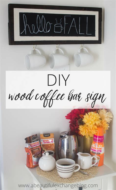 DIY wood coffee bar sign – Hayley Navey