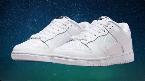 Just Do It: Nike Dunk Low Just Do It “White Iridescent” shoes: Where to ...