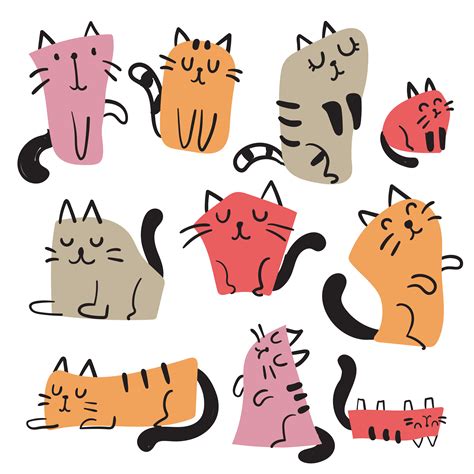 cat character vector design 494752 Vector Art at Vecteezy