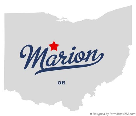 Map of Marion, Marion County, OH, Ohio