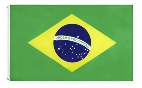 Bandera De Brasil 90 Cm X 60 Cm | Cuotas sin interés