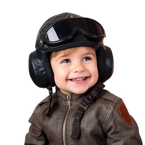 Happy Child In Pilot Hat, Child, Pilot, Aviator PNG Transparent Image ...