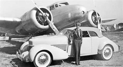 Amelia Earhart with her 1936 810 Cord and her Lockeed 10E Electra ...