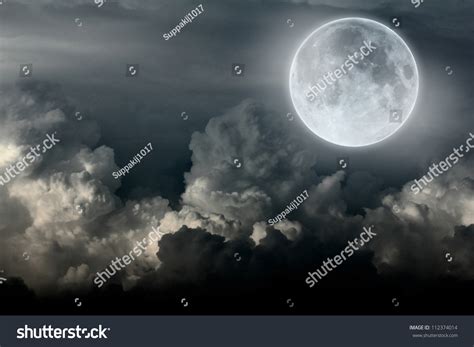 Night Sky Moon Cloud Stock Photo 112374014 | Shutterstock