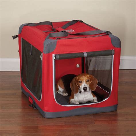 Guardian Gear HEAVY DUTY Collapsible Soft Sided Portable Dog Crate Cage ...