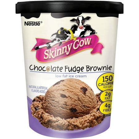 Skinny Cow Chocolate Fudge Brownie Low Fat Ice Cream, 5.8 oz - Walmart.com