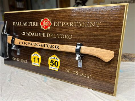 Custom Firefighter Retirement Plaque - Etsy