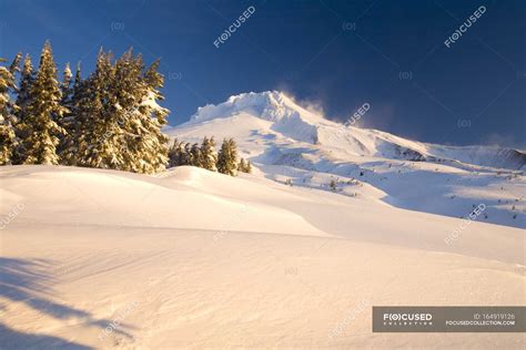 Winter Landscape At Mount Hood — rockies, rocky - Stock Photo | #164919126