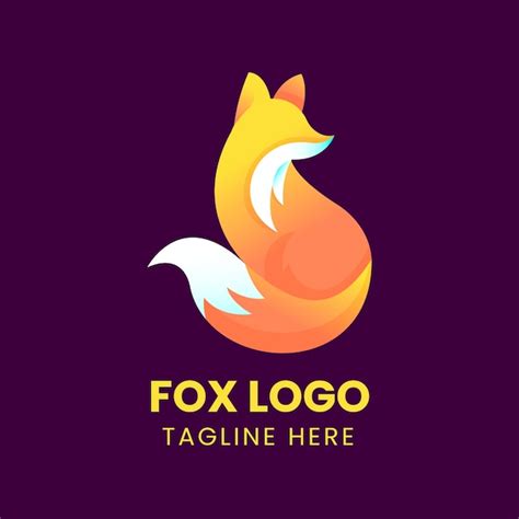 Plantilla de diseño de logo de fox | Vector Gratis