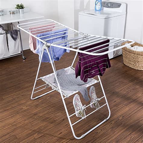 Folding Adjustable Radiator Towel Clothes Drying Storage Rack Airer ...