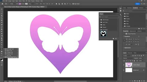 How to Draw Custom Shapes in Photoshop - YouTube