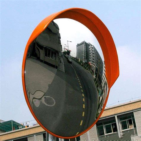 LH-GUARD 24" Convex Mirror Outdoor, Security Driveway Mirror - Orange ...