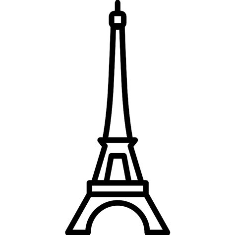 French Eiffel Tower Vector SVG Icon - SVG Repo