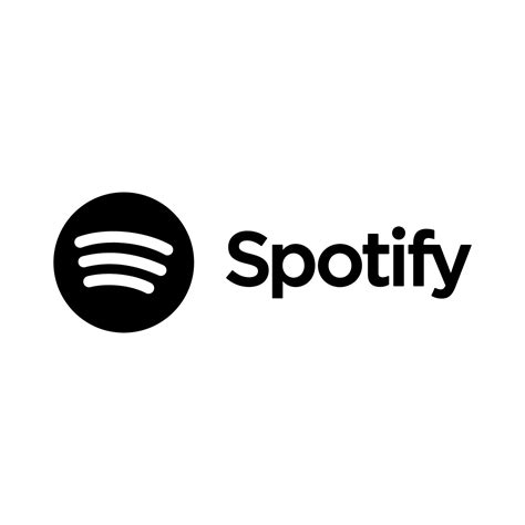 Spotify black logo vector free download 20109219 Vector Art at Vecteezy