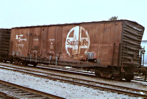 Santa Fe Boxcar #47017 At Oceanside, Looking Kind Of Munched, At ...