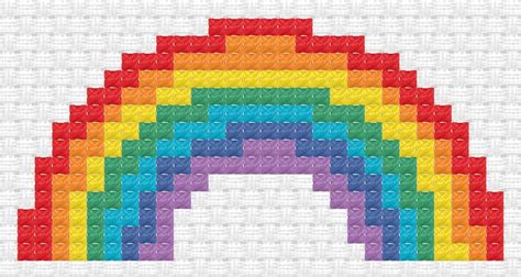 Rainbow, from Hobbytimes. | Cross stitch alphabet patterns, Cross ...